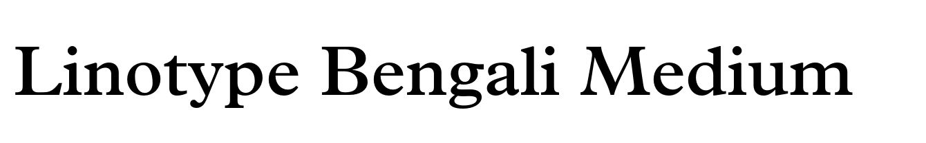 Linotype Bengali Medium